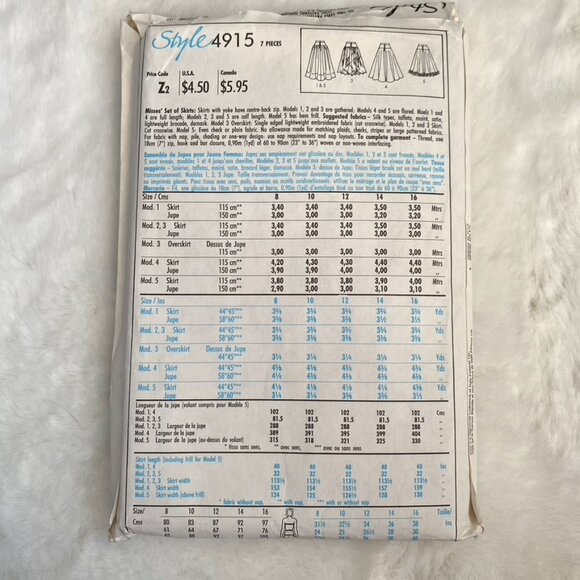 Style Sewing Pattern - Picture 2 of 2